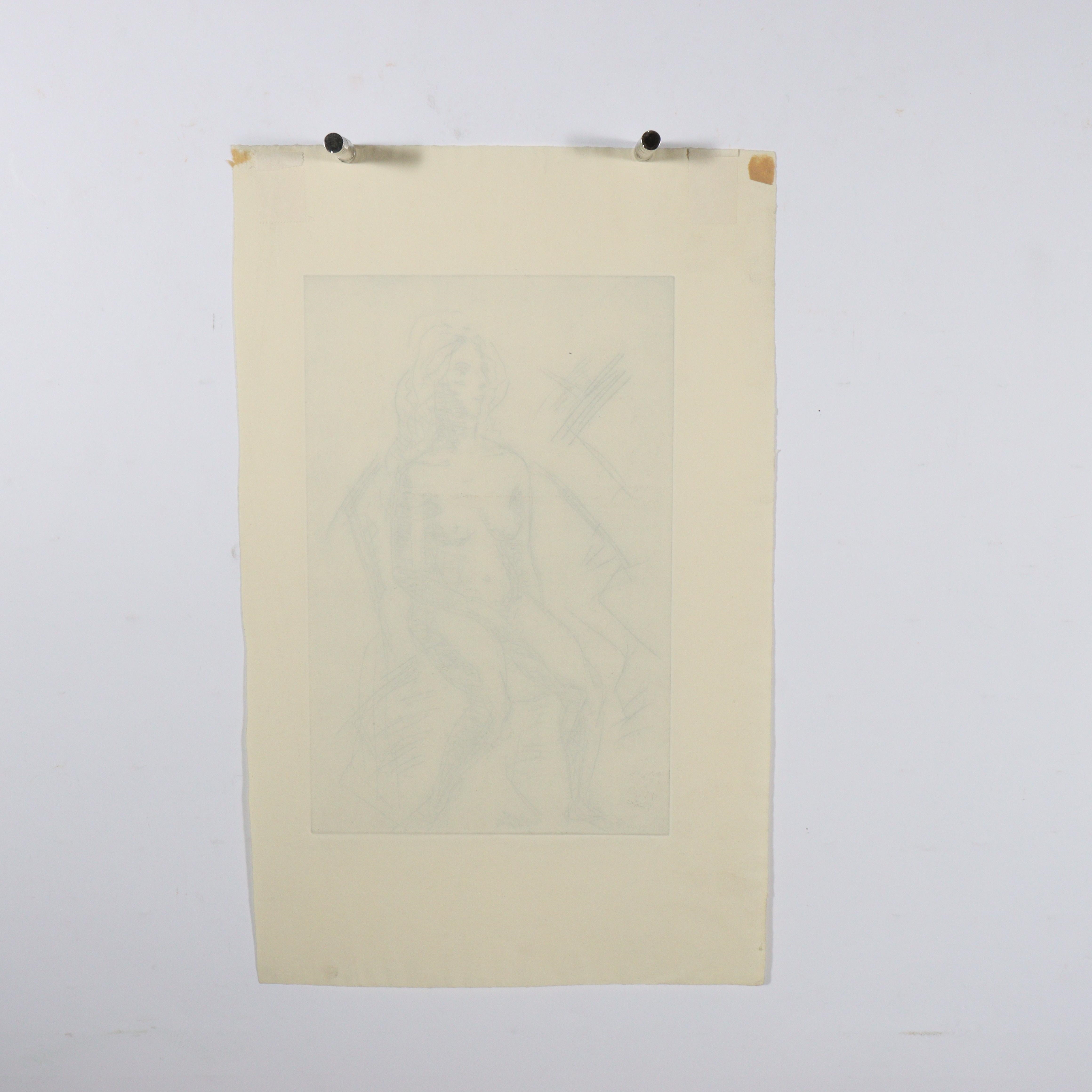 George Zachary Constant | seated female nude | MutualArt
