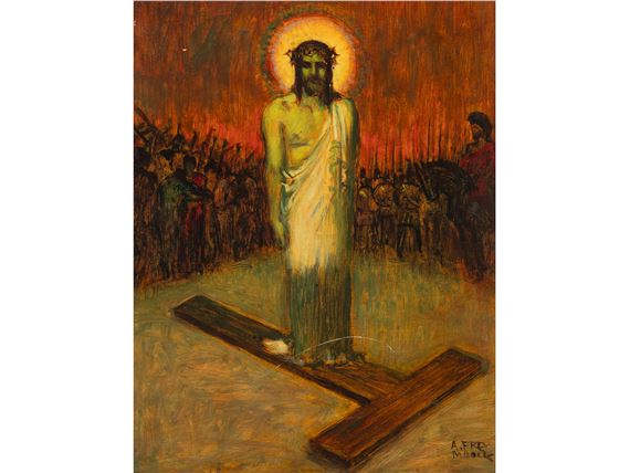 At the crucifixion by Adolf Frey-Moock