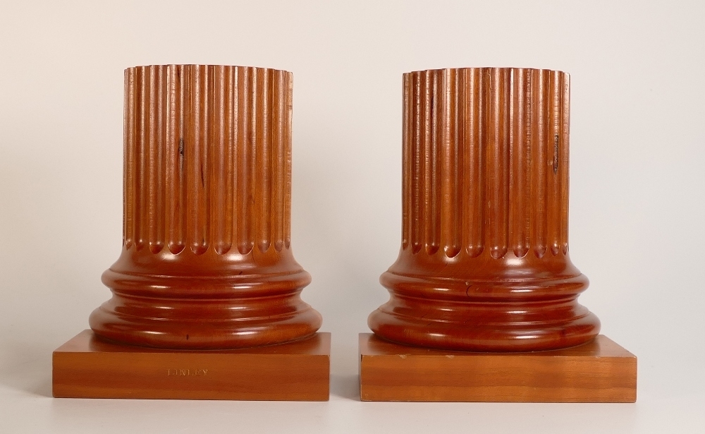 David Linley | Pair of David Linley half corinthian column wooden ...