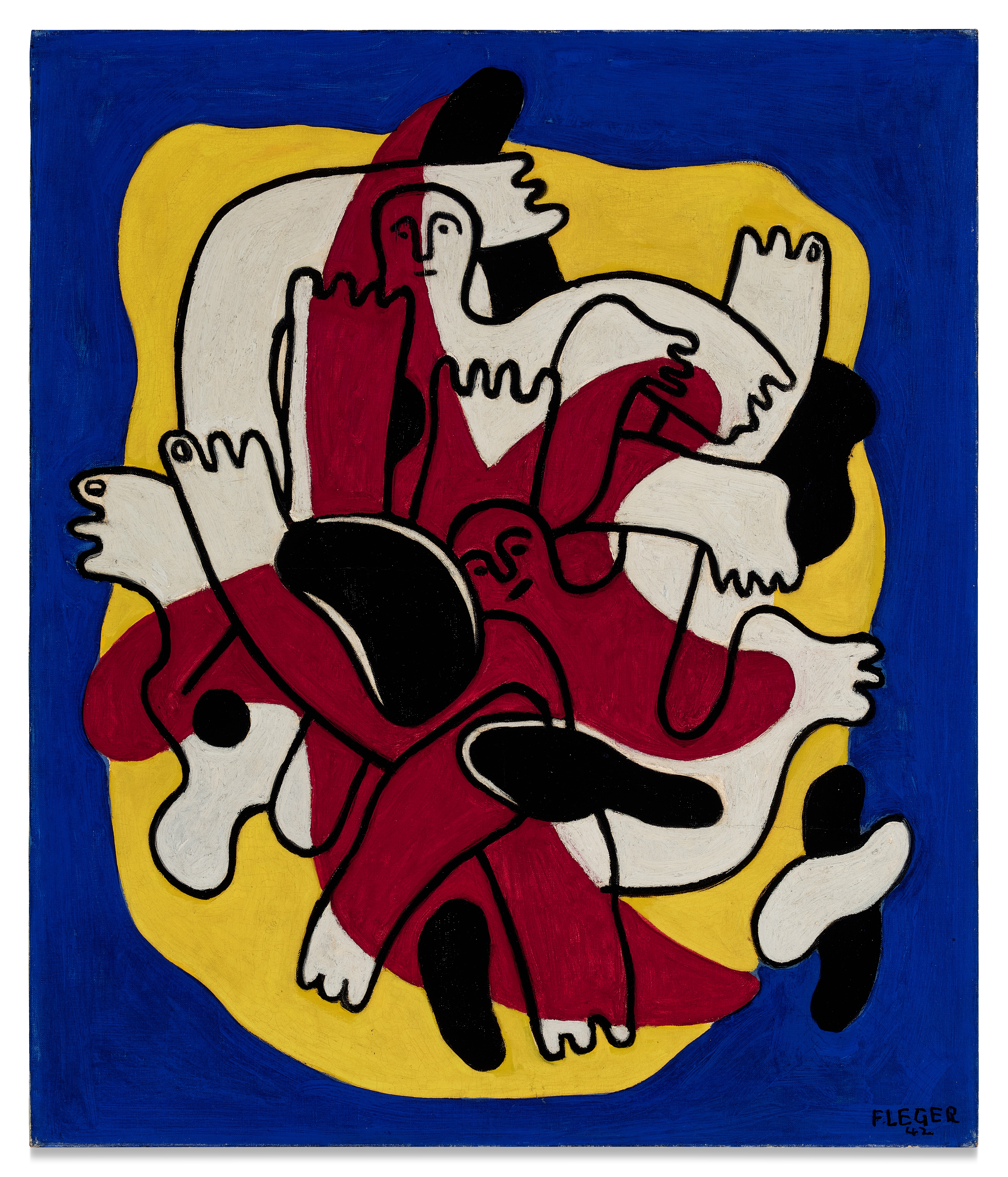 L’Étoile rouge (Les Plongeurs) by Fernand Léger, 1942