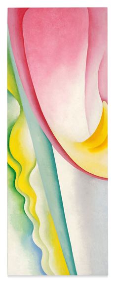 Pink Tulip (Abstraction - #77 Tulip) by Georgia O'Keeffe, dated 1925