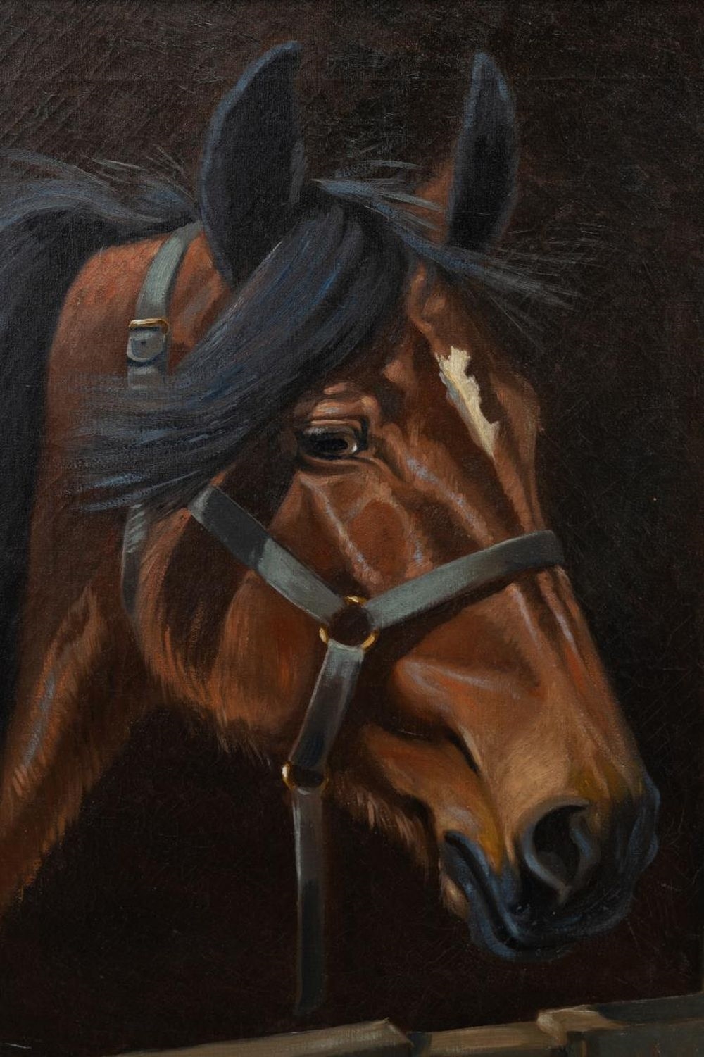 Oil on Canvas of a Horse & Sulky by American Artist Wilbur Leighton Duntley