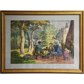 103 - Léopold Von Besenval (1812-1889) Retour de chasse - Léopold von Besenval