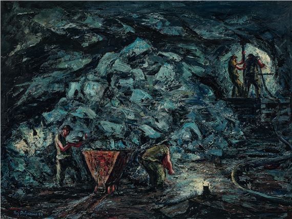 Miners by Roy Dalgarno, 1945