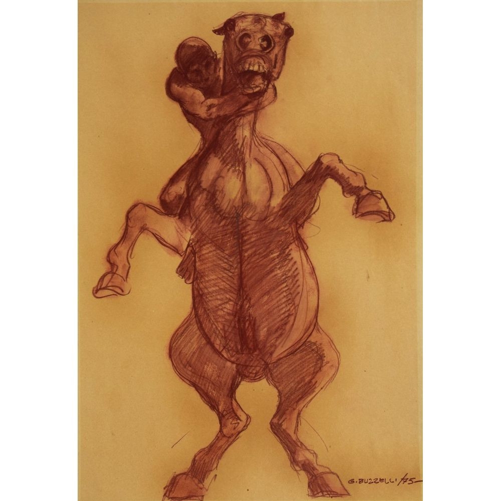 Guido Buzzelli | 9 - Guido Buzzelli (1927-1992) Grand dessin | MutualArt