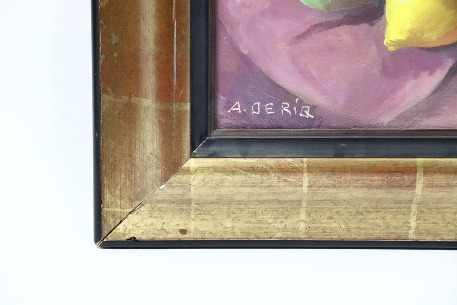 Artwork by Andre Deriq, Still life with mimosa, Made of oil on panel