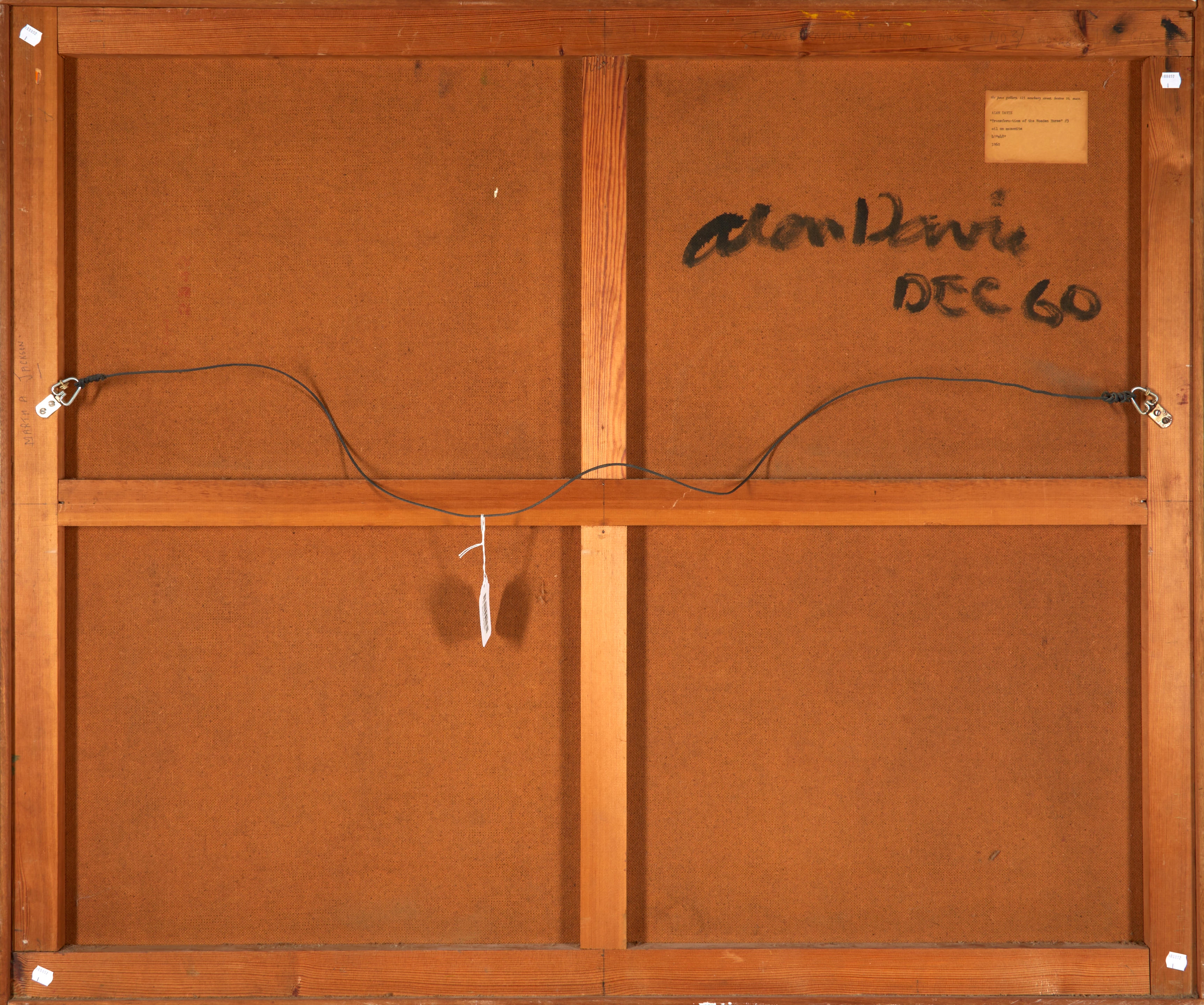 Artwork by Alan Davie, Transformation of the Wooden Horse, #3, Made of oil on masonite