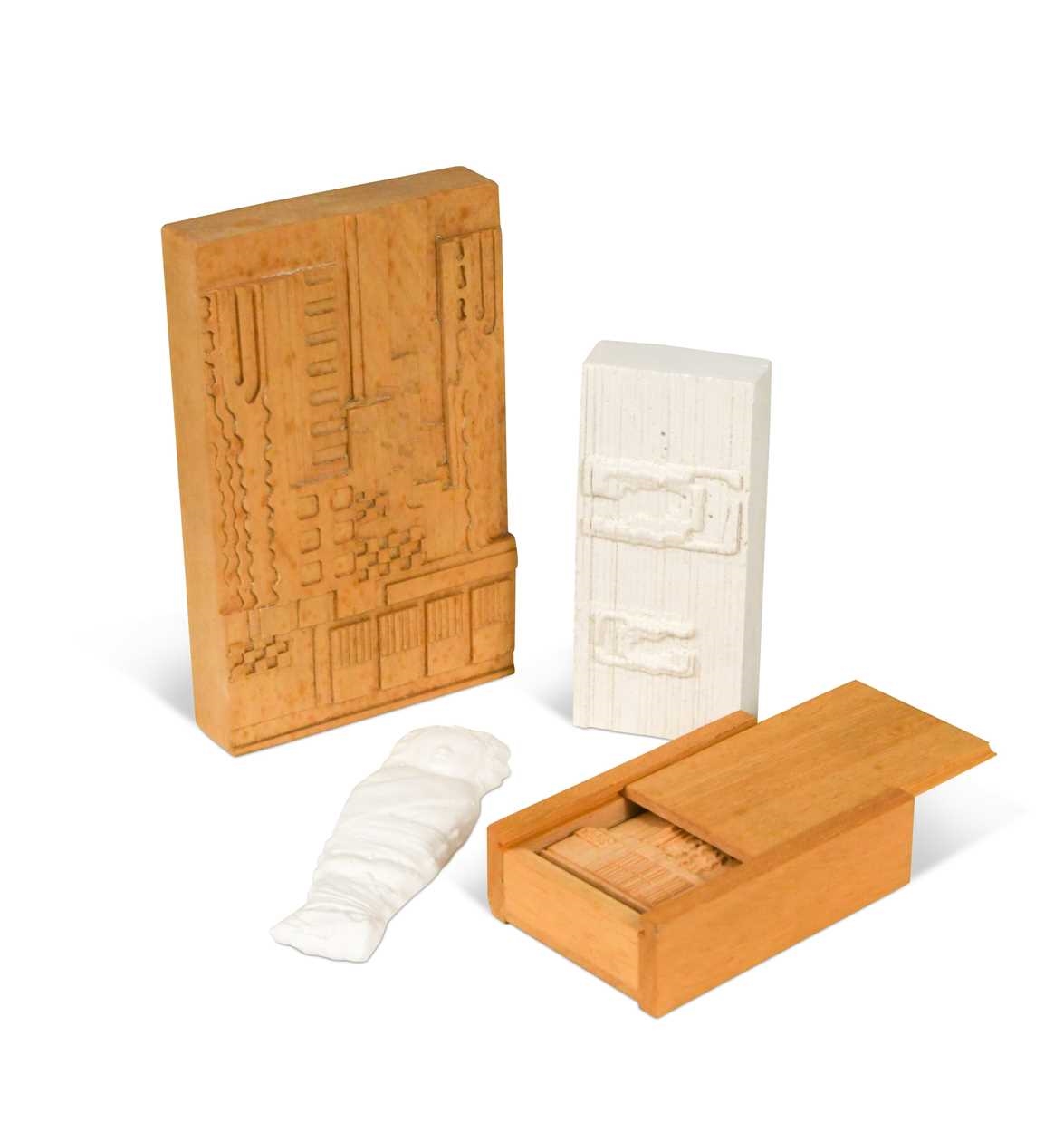 Eduardo Paolozzi | a pair of wood relief blocks | MutualArt