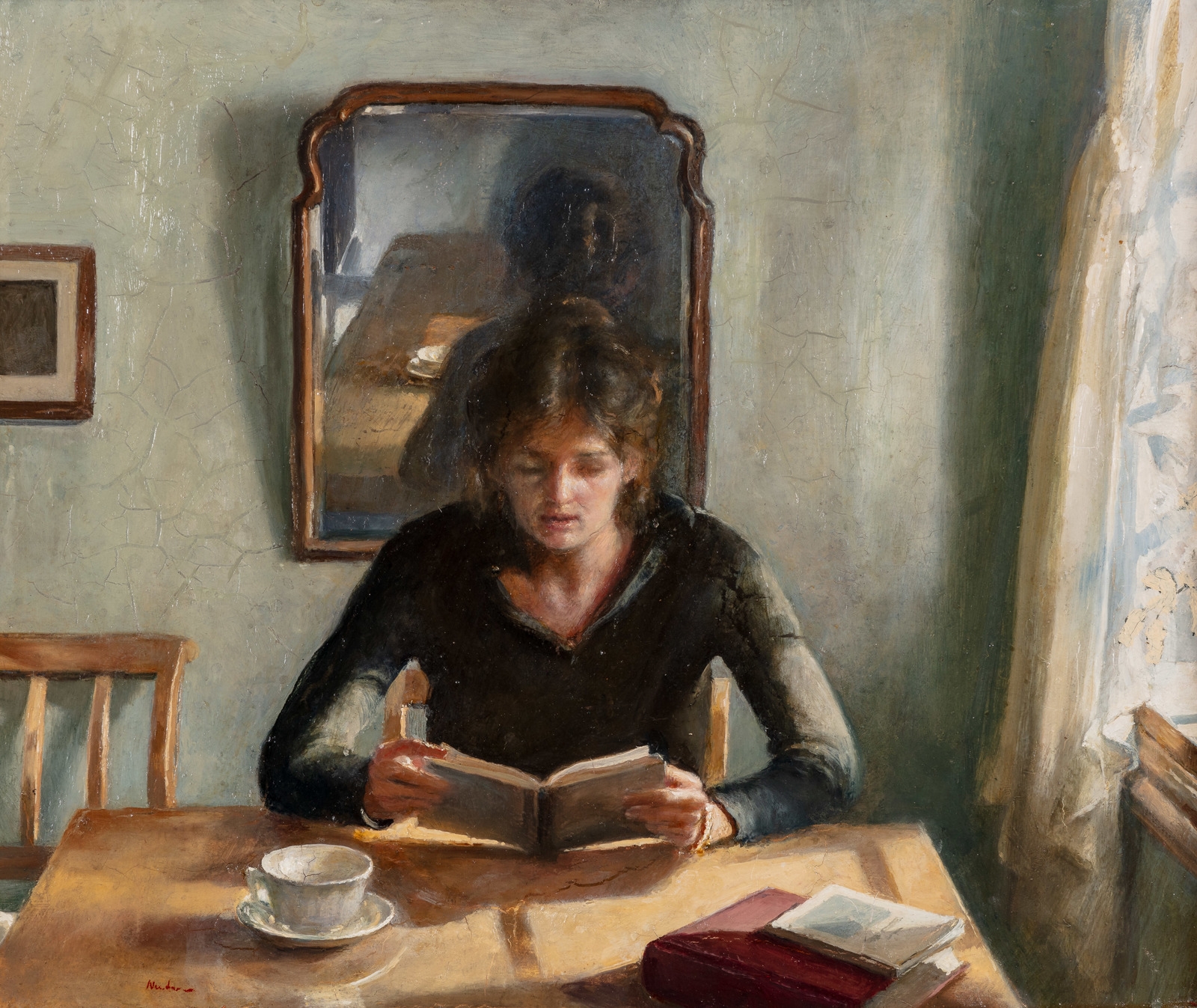 Lesende kvinne by Odd Nerdrum