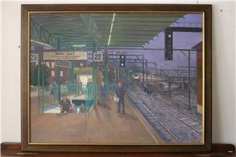 Australia -Central Station Sydney, Platform- Late night traveller - Frederic Bates