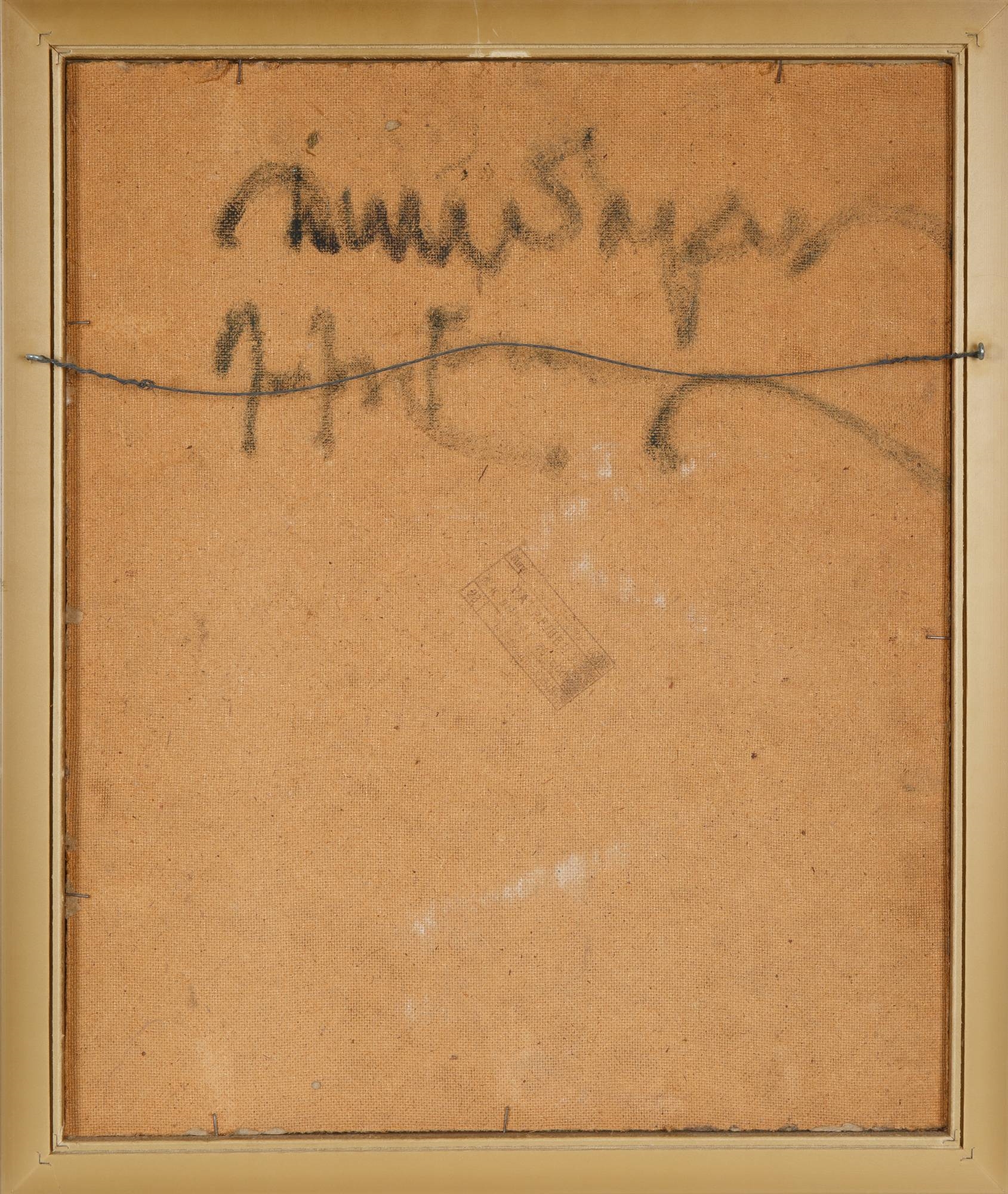 Artwork by Albert Dilbaryan, Kerosene Lamp, Made of oil on masonite