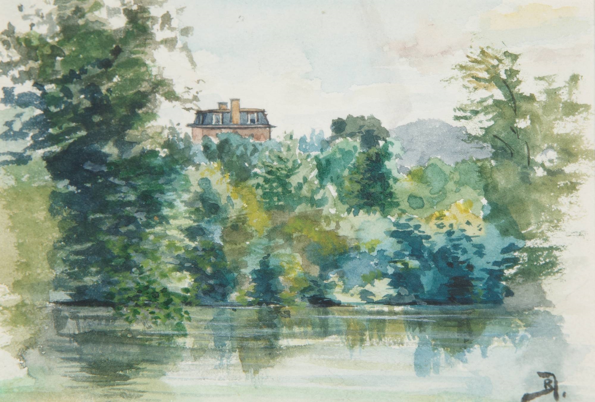 Artwork by Vasiliy Dimitrevich Polenov, Summer Water, circa 1880s, Made of watercolor on paper