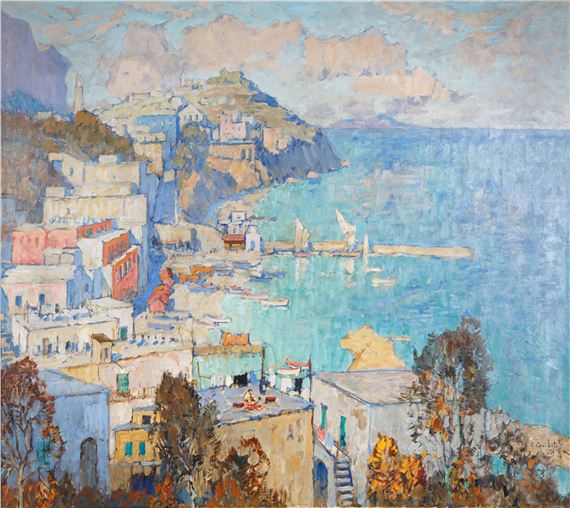 Konstantin Ivanovitch Stravropol Gorbatov | View of Capri, 1938 (1938 ...
