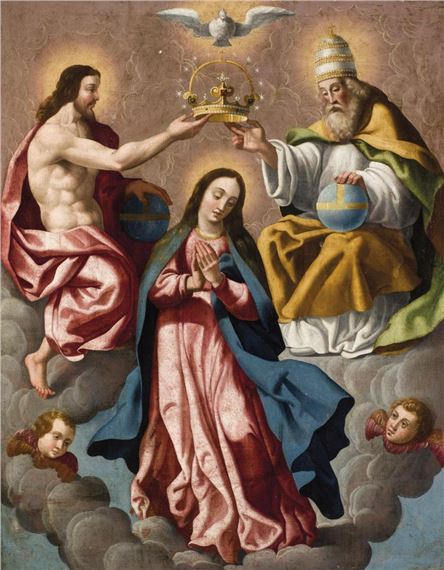 Colonial School, 17th century | Coronation of the Virgin | MutualArt