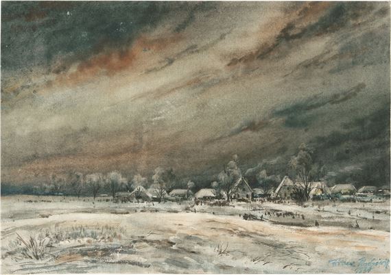 Landschaft in Dangast by Franz Radziwill, 1931