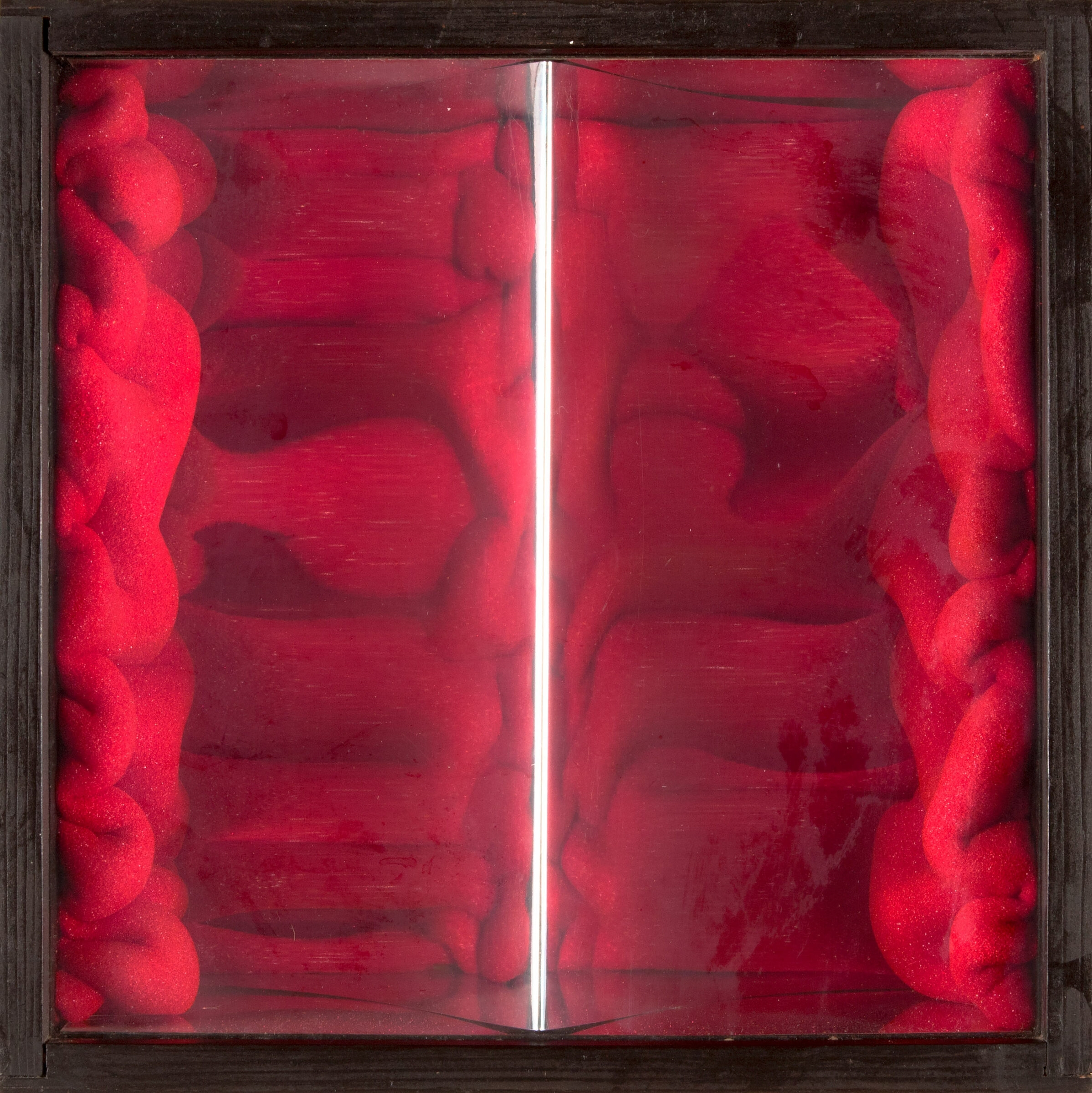 Schaumstoffobjekt rot, kinetisch by Ferdinand Spindel, 1970er