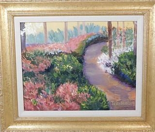 Tricia Rutsis | GARDEN PATH OIL PAINTING (21st Century) | MutualArt