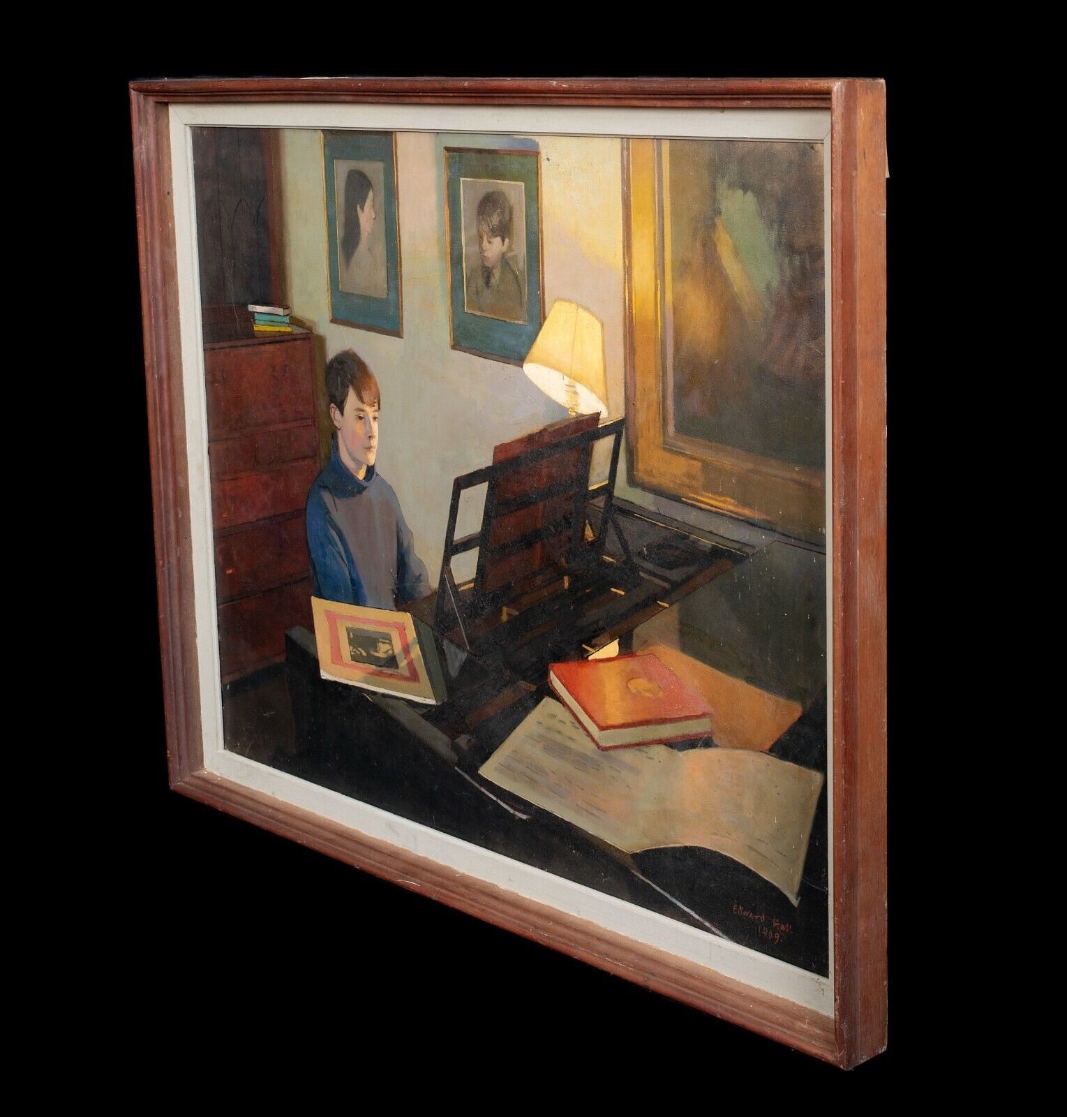 Edward Hall | MATTHEW AT THE PIANO OIL PAINTING (20th Century) | MutualArt