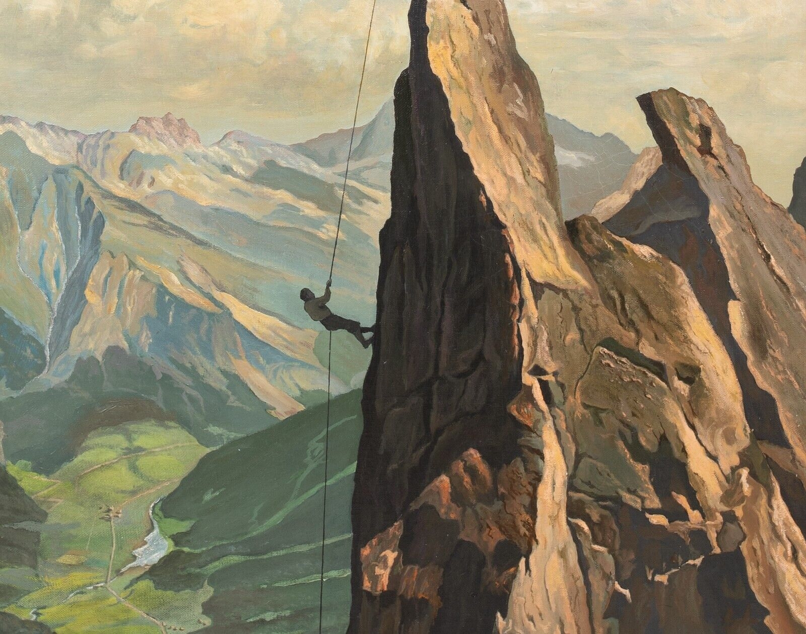 Alfred Griffin | PITZ D'AELA SWITZERLAND OIL PAINTING (20th Century ...