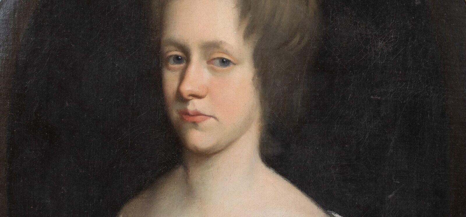 British School, 17th Century | PORTRAIT OF A YOUNG LADY OIL PAINTING ...