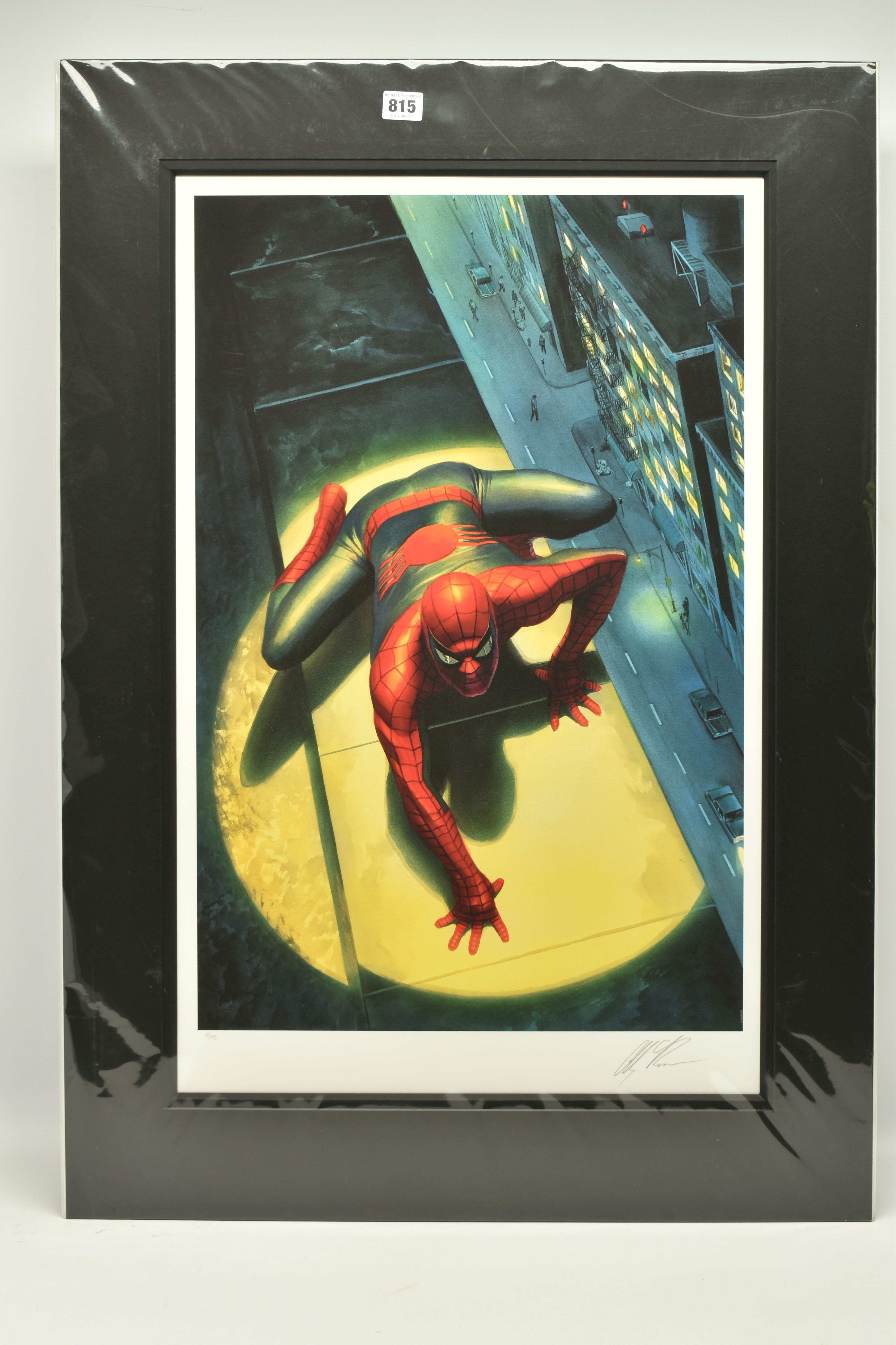 ALEX ROSS FOR MARVEL COMICS (AMERICAN CONTEMPORARY) 'THE SPECTACULAR SPIDERMAN', a signed limited by Alex Ross