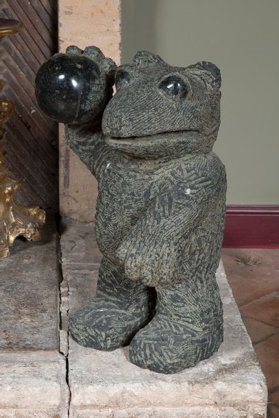 Artwork by Stefan Rinck, Ballplayer #6 2014, Made of polished stoneware