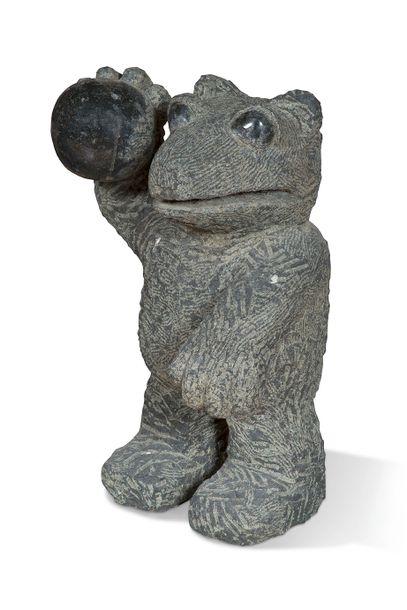 Artwork by Stefan Rinck, Ballplayer #6 2014, Made of polished stoneware