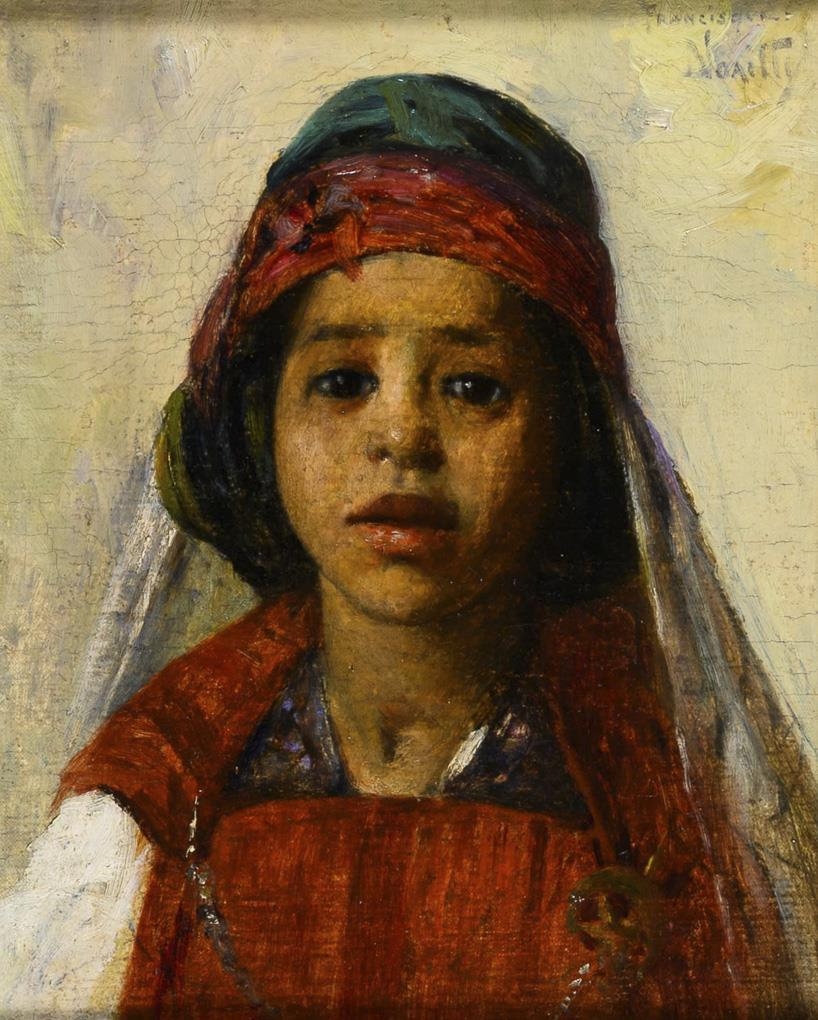 Francisque Noailly Chameaux et chameliers aux marches du désert (1895