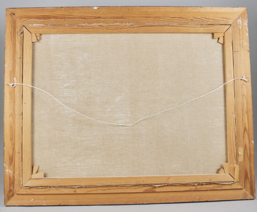 Artwork by G. Rozmus, Slädfärd i vinterlandskap, Made of Oil on canvas