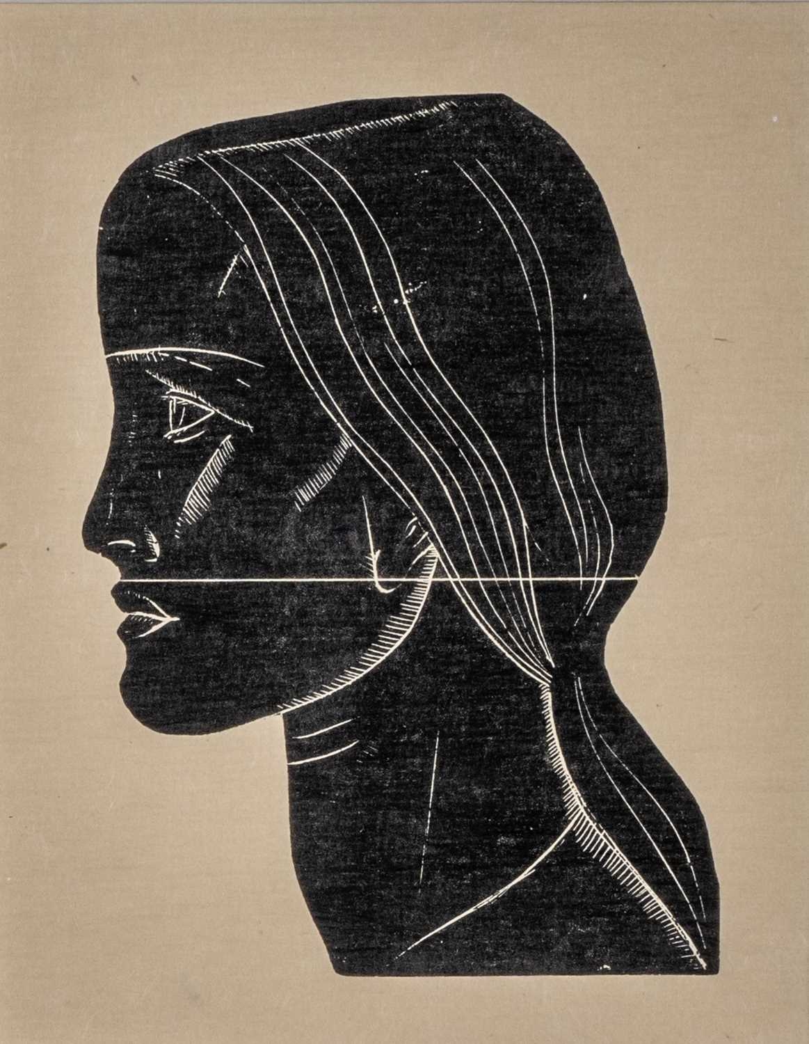 ‡ DAVID JONES 1922 limited edition (75) wood engraving (reprinted 1981 from the original woodblock) - entitled 'Petra' on Martin Tinney Gallery label verso by David Jones, 1922