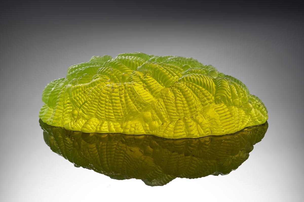 Artwork by Aleksandra Kujawska, Urania, Made of uranium glass