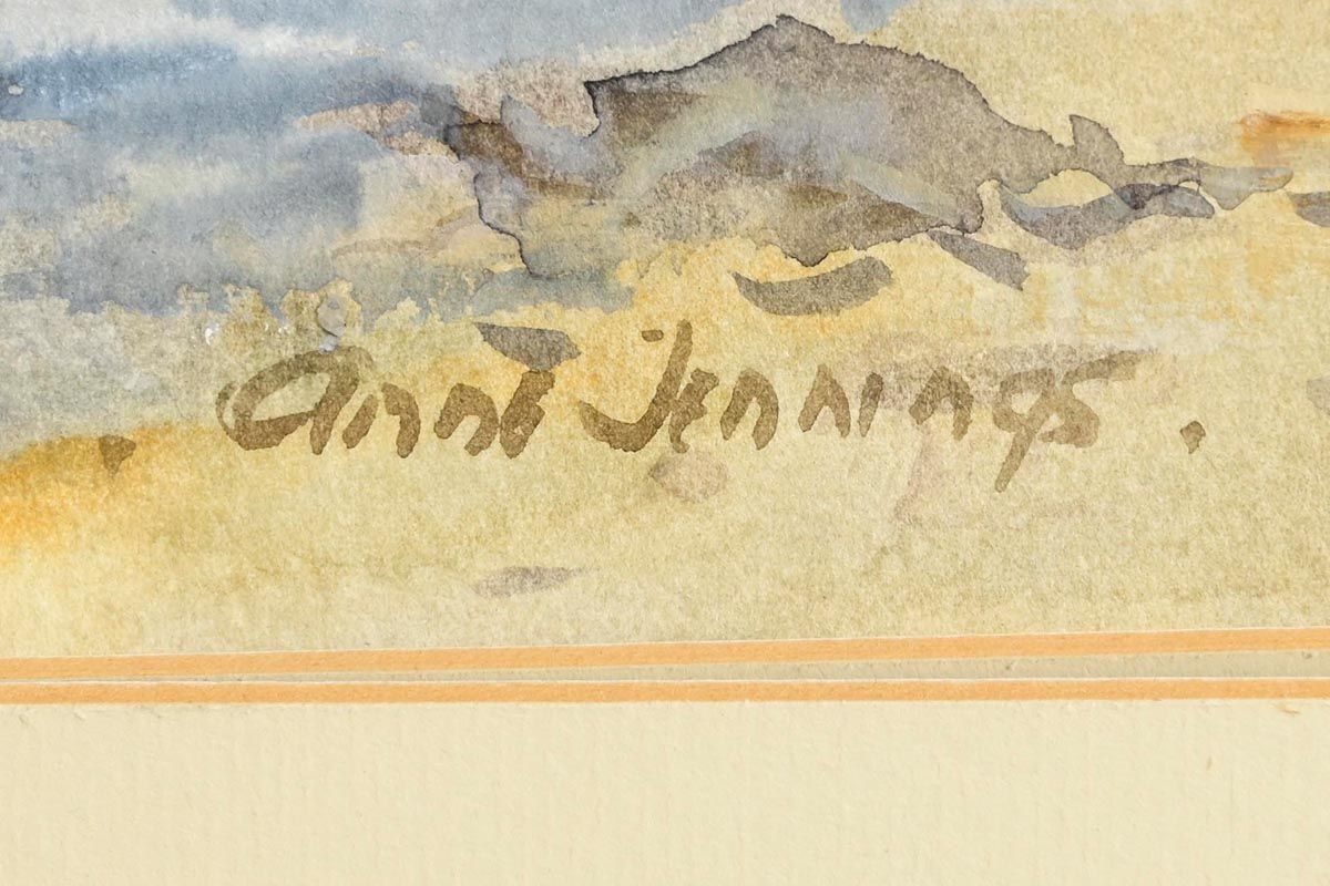 Artwork by Anne Jennings, Martello Tower, Made of watercolour on paper