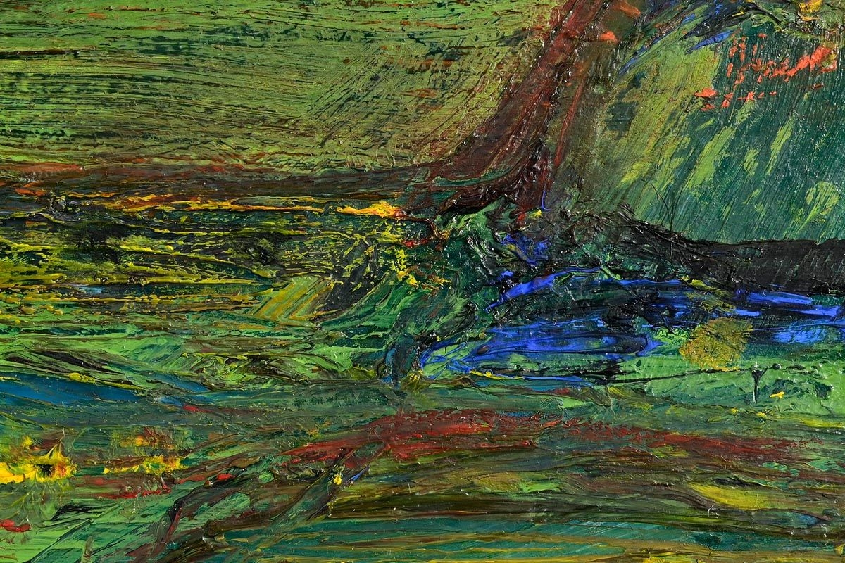 Artwork by Deirdre Crowley, Inchydoney (2001), Made of oil on paper laid on board