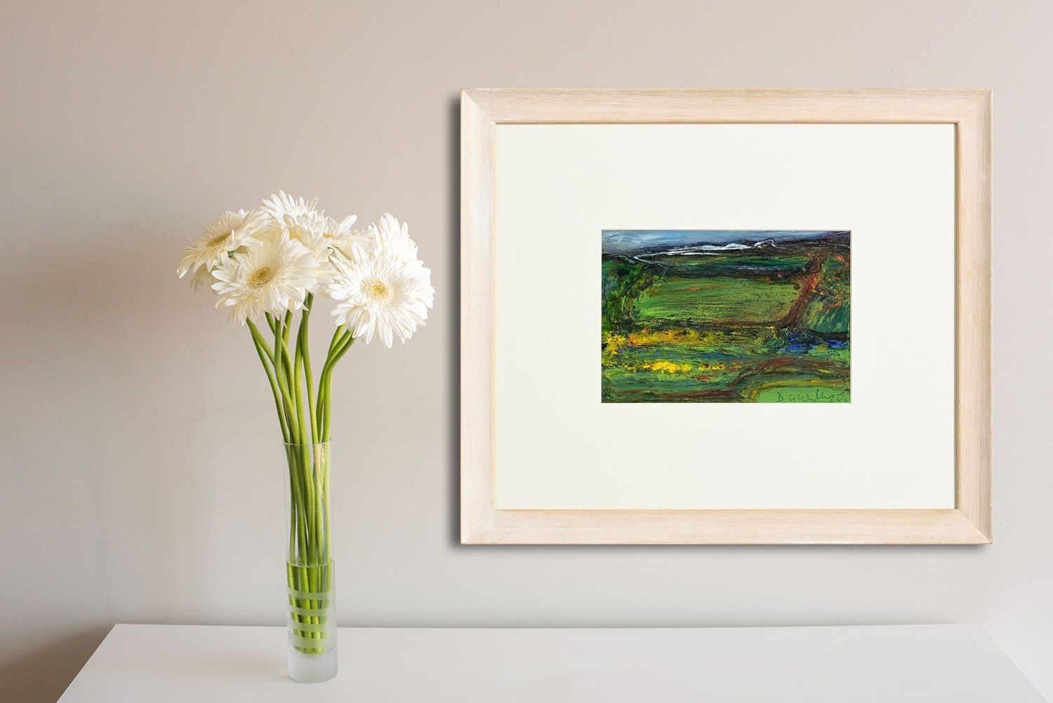 Artwork by Deirdre Crowley, Inchydoney (2001), Made of oil on paper laid on board