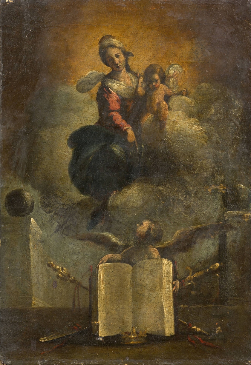 Artwork by Bernardo Strozzi, La Madone de la Justice, Made of oil on canvas