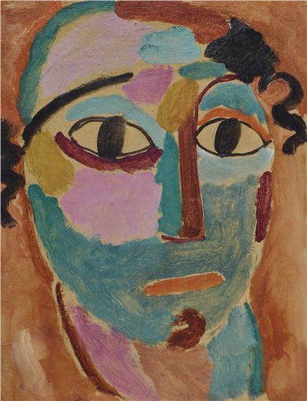 Mysticher Kopf: Das Staunen by Alexej von Jawlensky, 1917