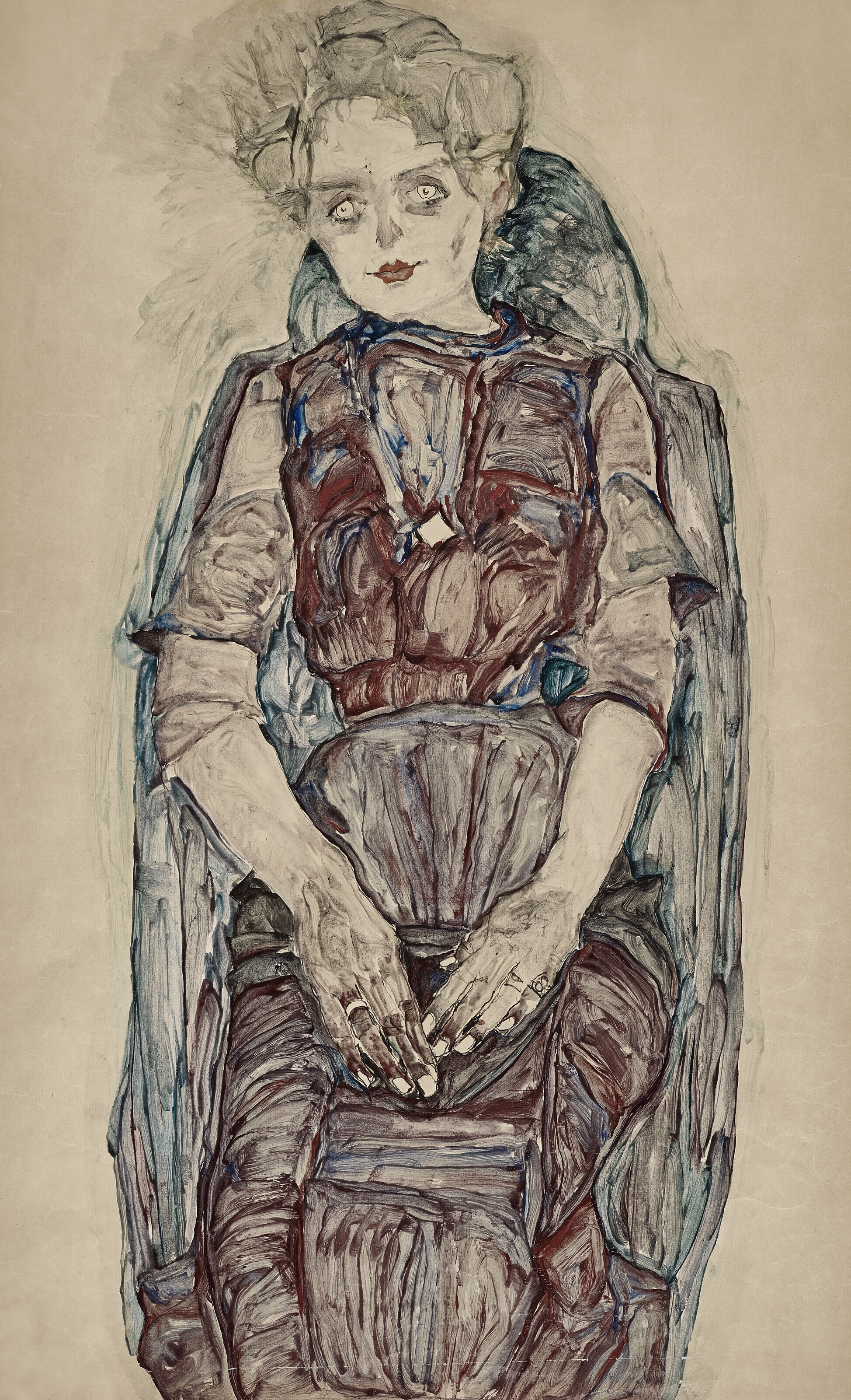 Sitzende Frau by Egon Schiele, 1910