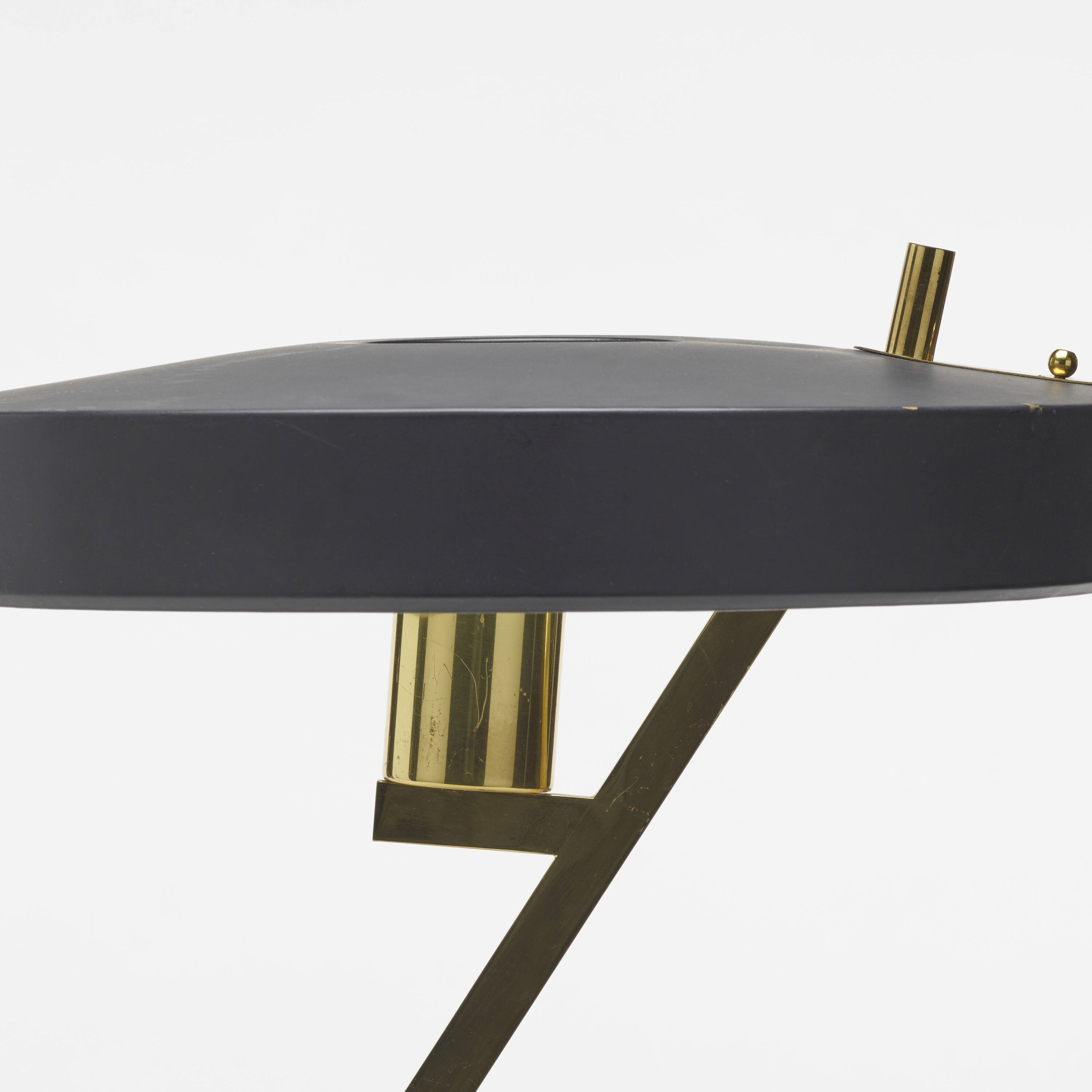 Artwork by Louis Christiaan Kalff, Z table lamp, Made of enameled steel, brass