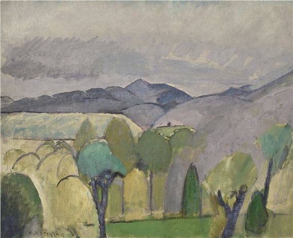 Grand paysage aux arbres by Henri Matisse, 1918