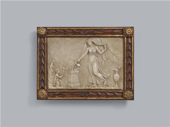 Marble reliefs with allegories of death and eternal life - Johann Martin von Wagner