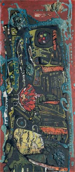 François Arnal | Mixed media and collage on isorel panel, signed lower ...