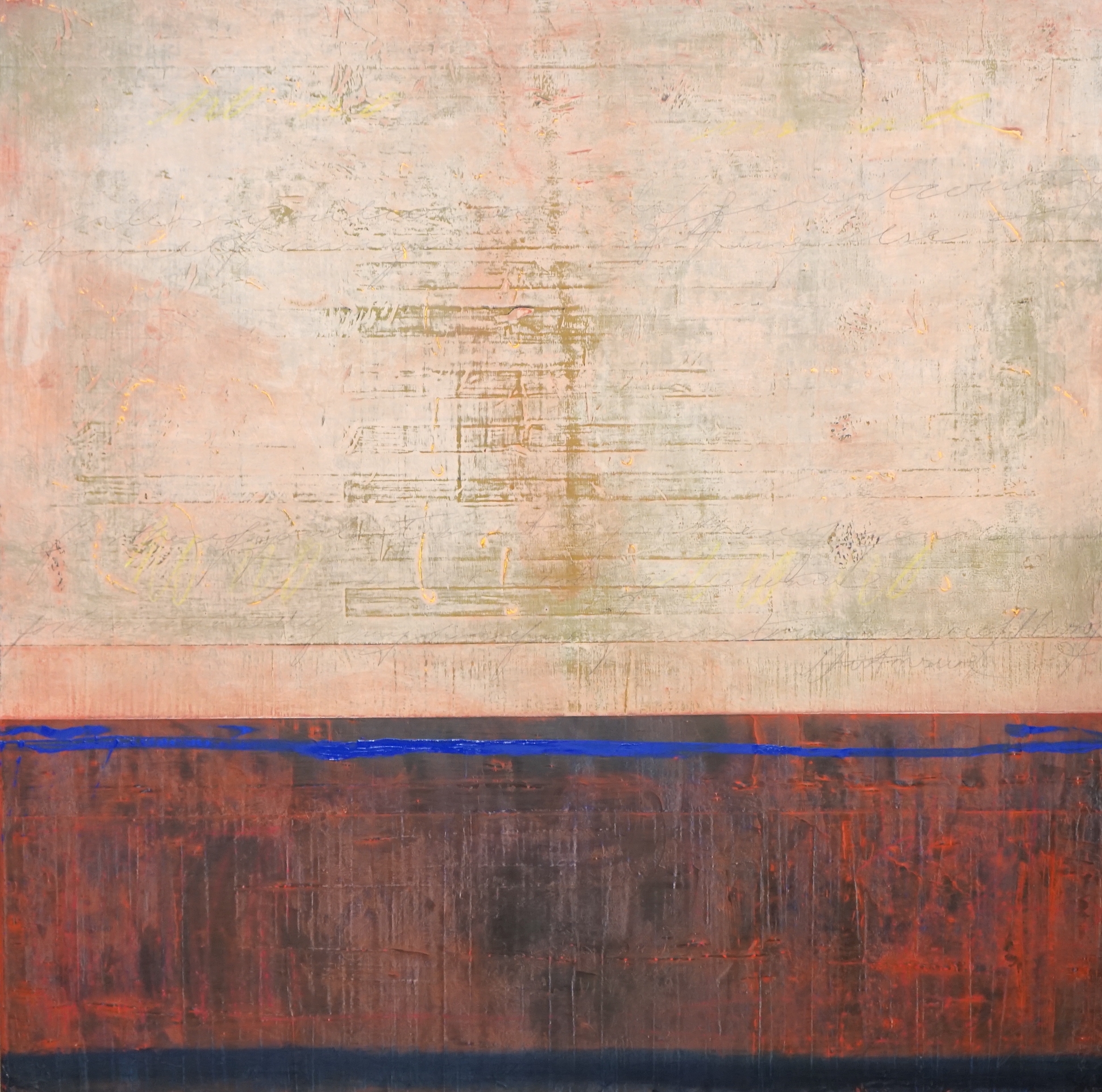 Artwork by Sheila Geogeohay, By the Fire, Made of oil and mixed media on canvas