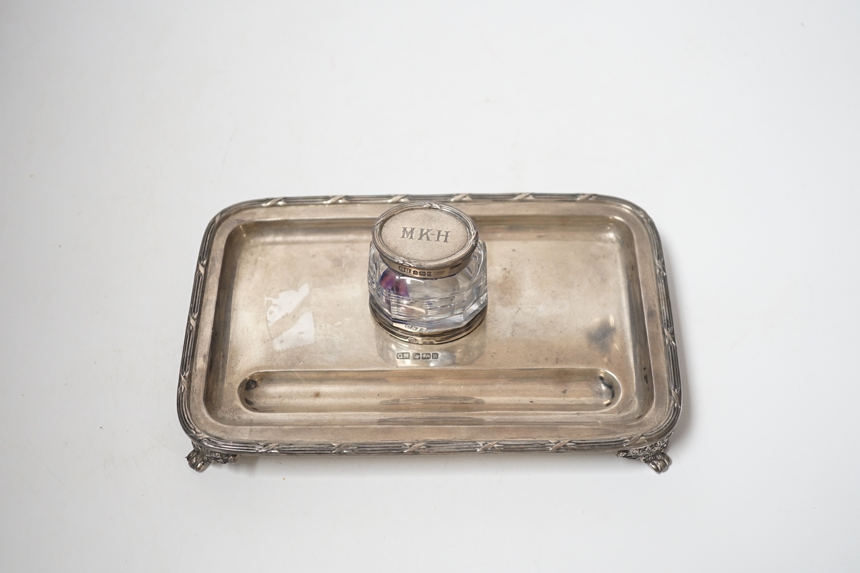 George Howson | An Edwardian silver rectangular inkstand | MutualArt