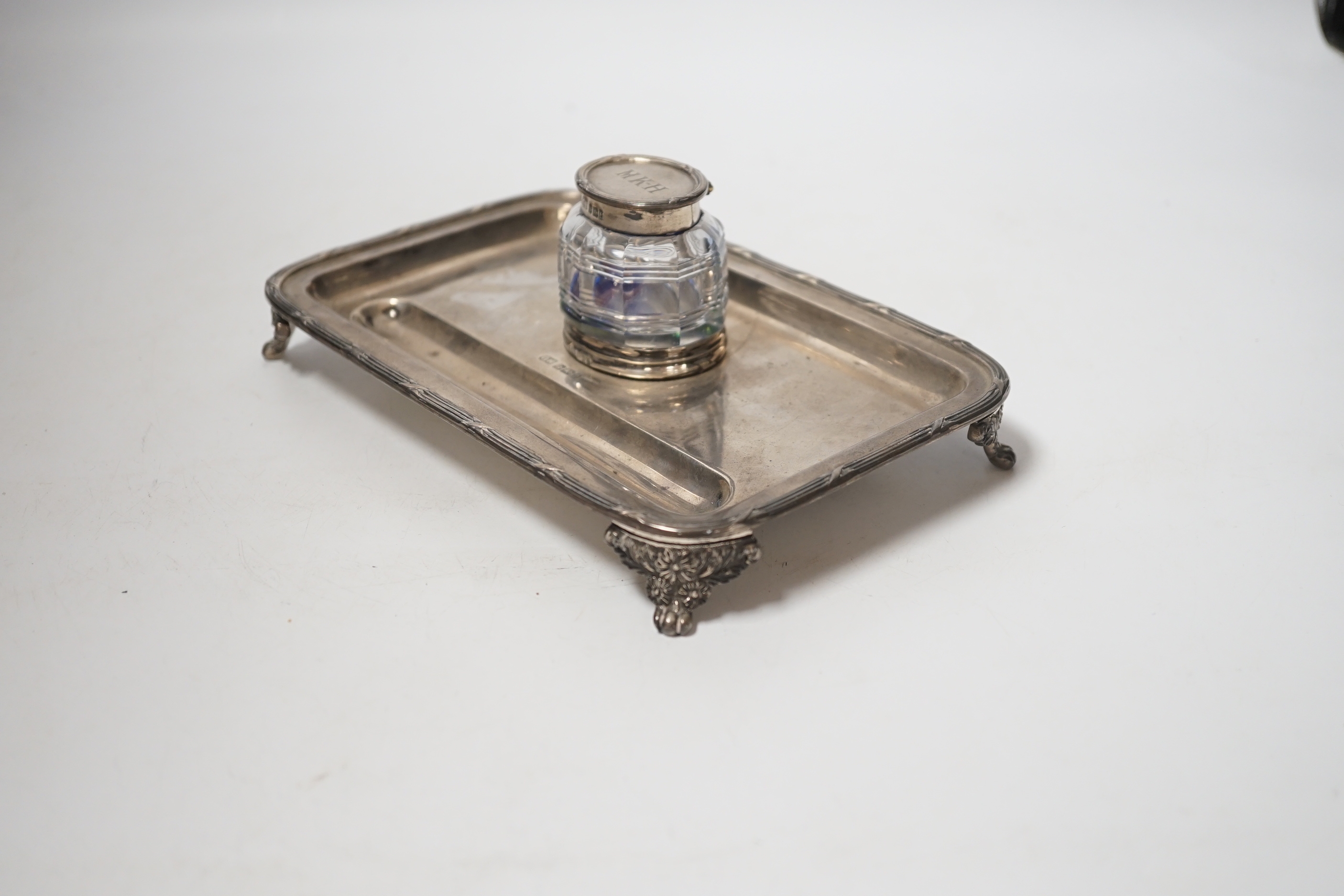 George Howson | An Edwardian silver rectangular inkstand | MutualArt