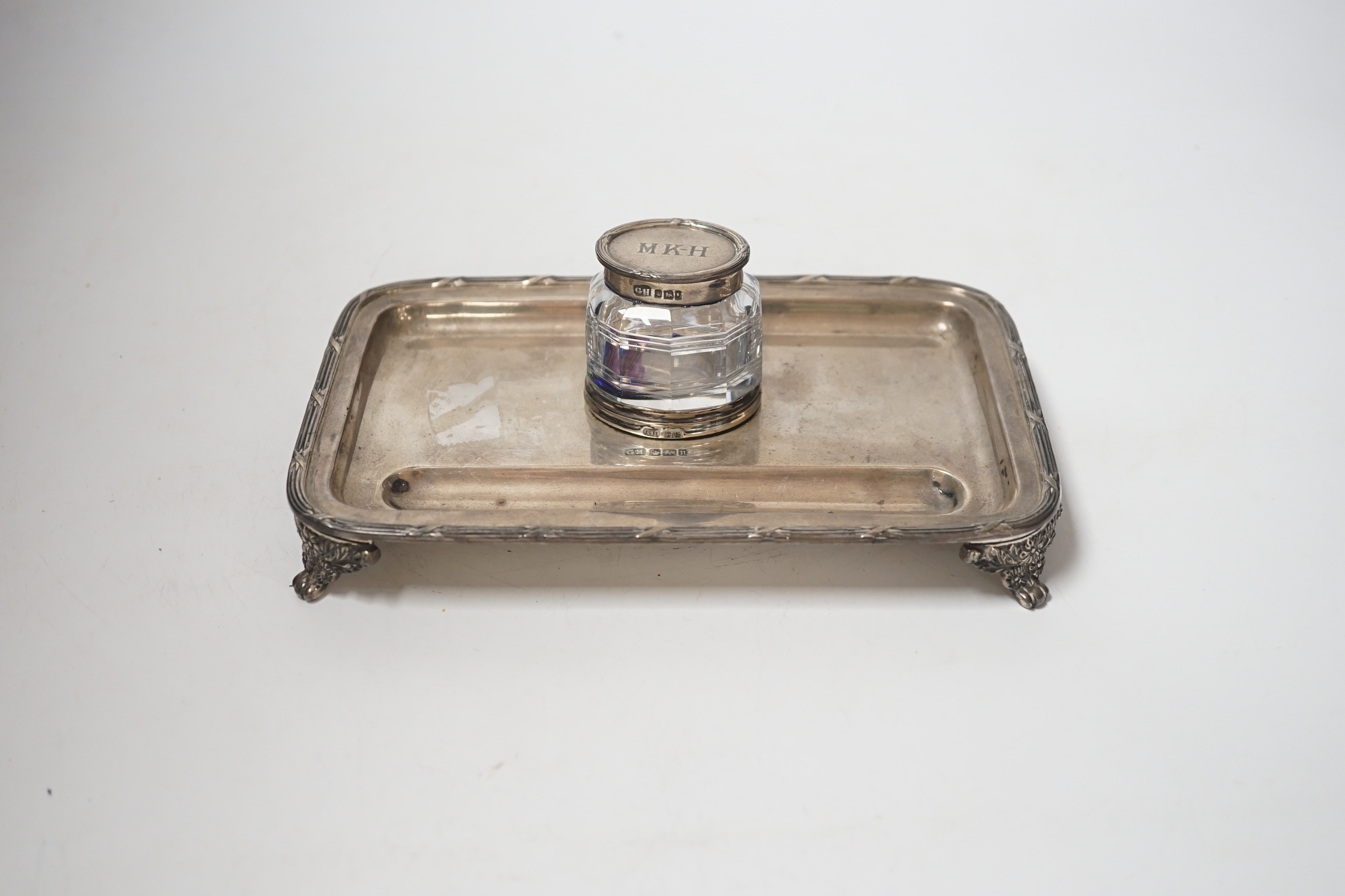 George Howson | An Edwardian silver rectangular inkstand | MutualArt