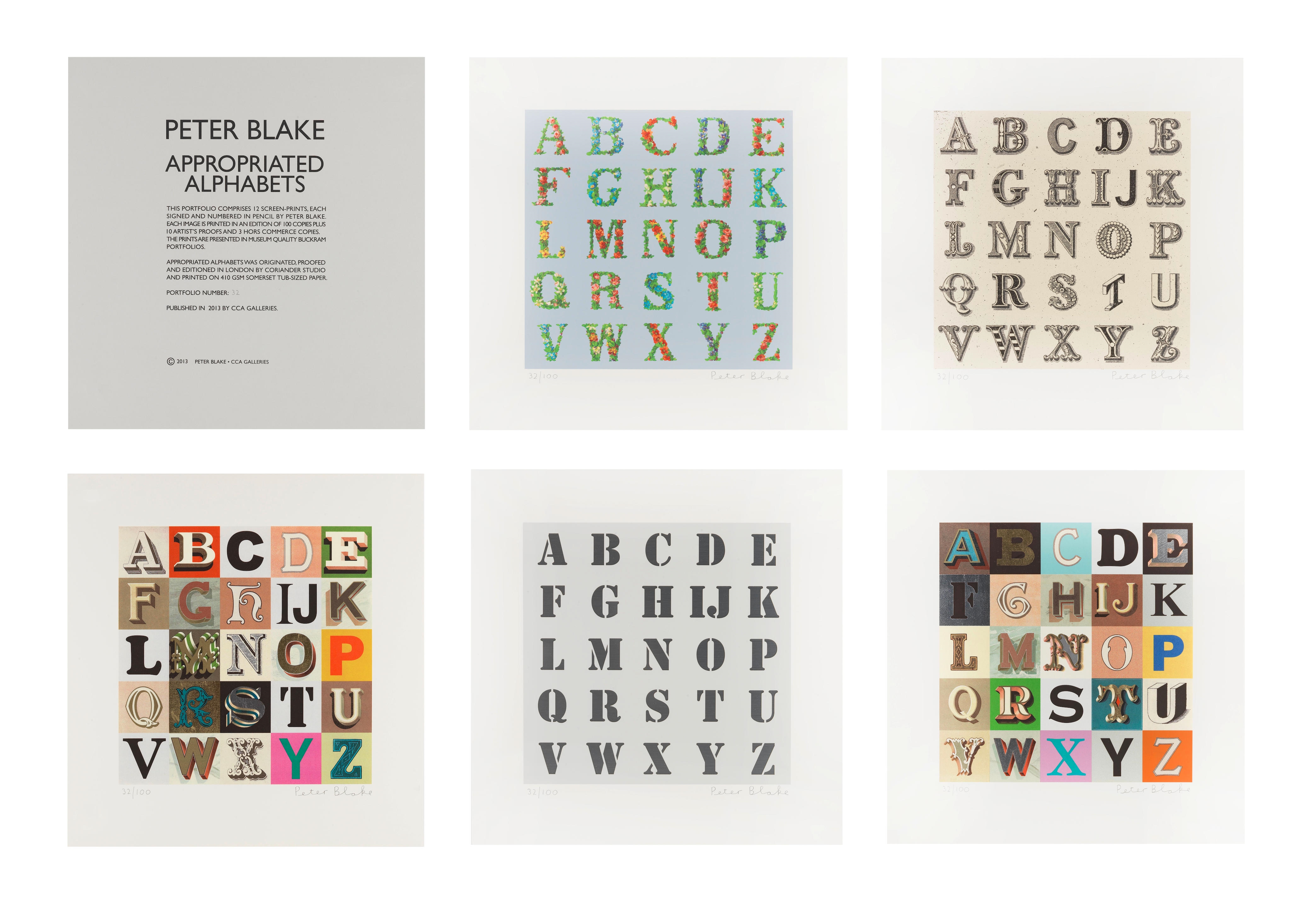 Peter Blake | Appropriated Alphabets (2013) | MutualArt