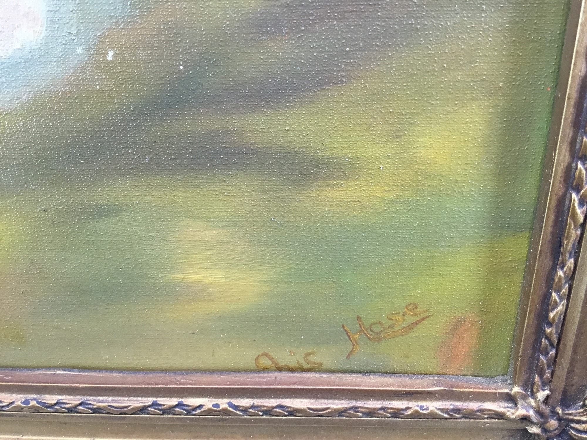 Artwork by Iris Hase, Spaniel, Made of Oil on board