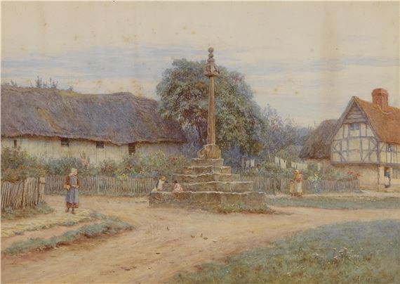 'At Hagbourne, Berkshire' by Helen Allingham