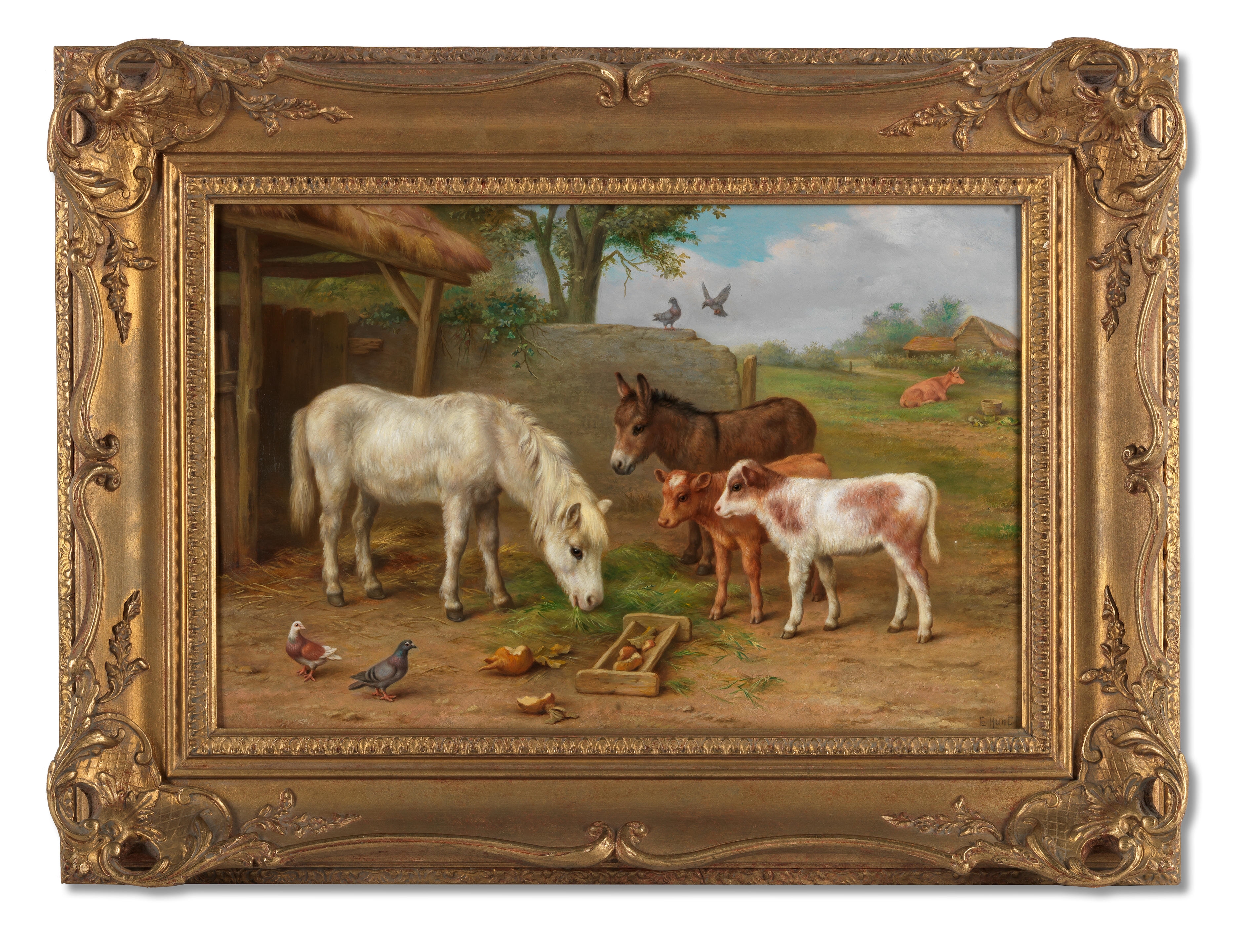 Edgar Hunt | 'Denizens of the Farm' | MutualArt