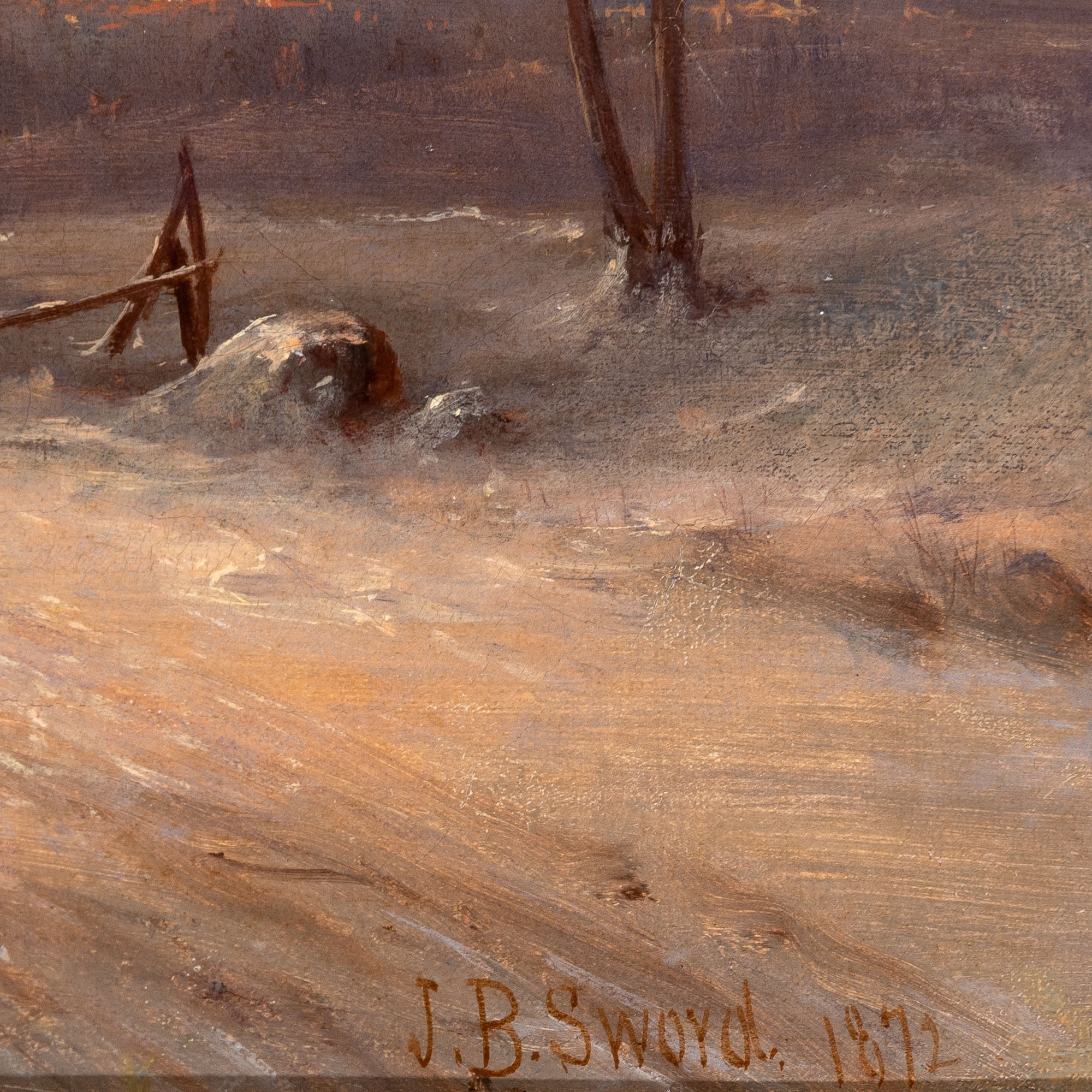 James Brade Sword | Winter Landscape (1872) | MutualArt